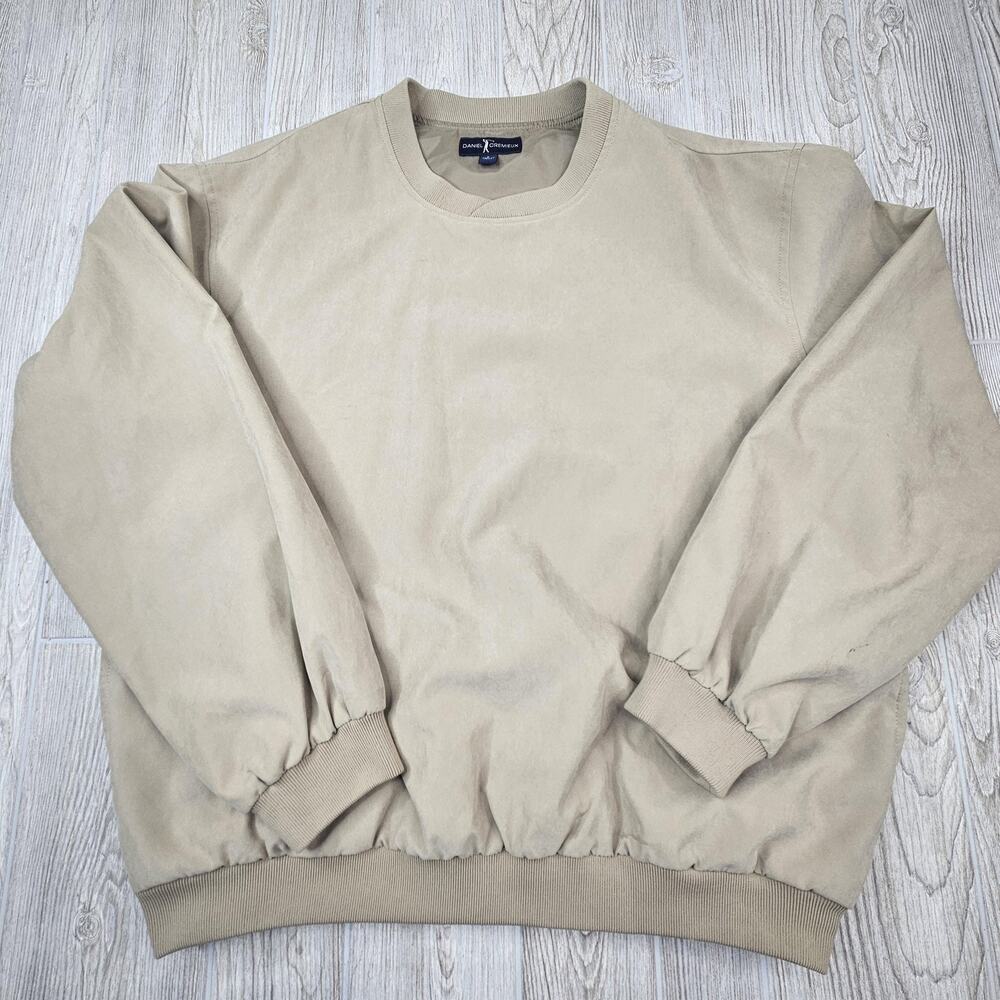 Daniel‎ Cremieux Pullover Jacket Mens Large Crewneck Nylon Lined Classic Casual